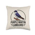 Purple Martin Landlord Purple Martin Birds Lover Adult Kids Throw Pillow - size: 16x16