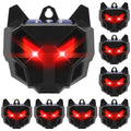 8 Pack Upgraded Coyote Deterrent Solar Predator Eyes Animal Repellent Outdoor Red LED Predator Light Deterrent for Deer,Fox, Raccoon,Skunk, Night Sentry for Chicken Coop,Yard,Garden & Farm Protection