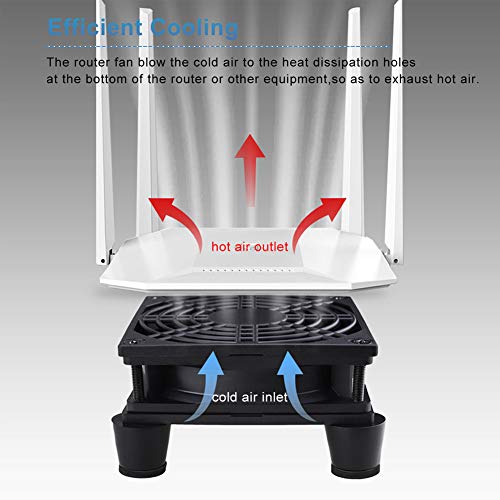 GDSTIME Quiet 80mm USB Computer Fan 5V USB Powered with 3 Speed Control | for Xbox, DVR, Router, Modem, Receiver, TV Box, Mini PC Cooling, L/M/H 3-Degree Speed Controller Included - size: 80mm USB Fan