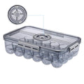 BSTKEY Egg Holder for Refrigerator, Egg Container with Time Scale, Egg Holder with Lid for Kitchen Storage, Stackable Tray for 24 Eggs - size: Hold 24 eggs