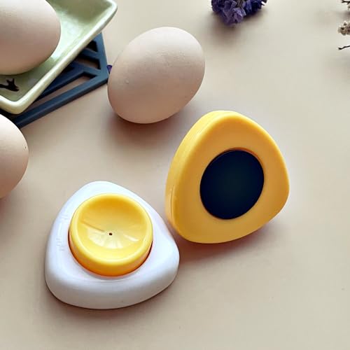 Magenetic Egg Piercer Tool for Raw Eggs to Get Good Hard Boiled Eggs, Egg Poker Pricker with Safety Lock Egg Pin, Easy Egg Peeler By Punching Hole at Bigger End of the Egg Before Boiling - color: Yellow