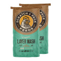 Scratch and Peck Feeds | Layer Mash for Chickens & Ducks | 50 lb Bag | 16% Protein, Corn & Soy Free, Fermentable Whole Grains, Certified Organic & Non-GMO Project Verified, Complete Nutrition - size: 50 Pound (Pack of 1), style: Layer Feed
