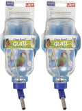 Lixit Glass Water Bottles for Small Animals and Birds (16oz), Clear (COMINHKR016337) (Pack of 2) - size: 16oz (Pack of 2)