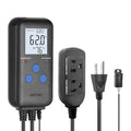 DIGITEN Humidity Controller with Temperature Display for Reptile, Mushroom | Pre-Wired Digital Humidistat, Dual-Stage Outlet Humidifier/Dehumidifier for Grow Tent/Greenhouse, LCD Display, Plug & Play
