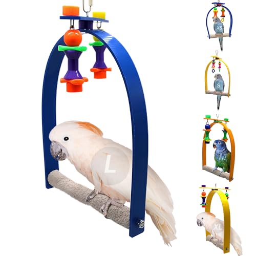 Sweet Feet and Beak Whirly Bird Swing, Large Indoor Pedicure Perch - size: Large