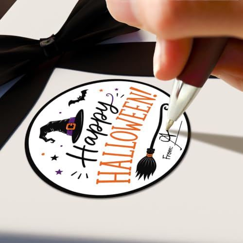 Louise Maelys 2 Inch Happy Halloween Stickers,500PCS | Roll Writable Labels for Gift Bags, Treat Bags, Envelopes, Party Favors, Bakery Packaging, Holiday Decorations - color: Halloween