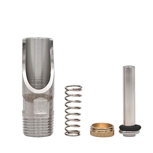 Lavandi 20pcs 1/2" NPT Stainless Steel Livestock Pig Drinking Water Equipment Faucet Automatic Pig Nipple Drinker for Sows Piglets Drinking(20pcs)