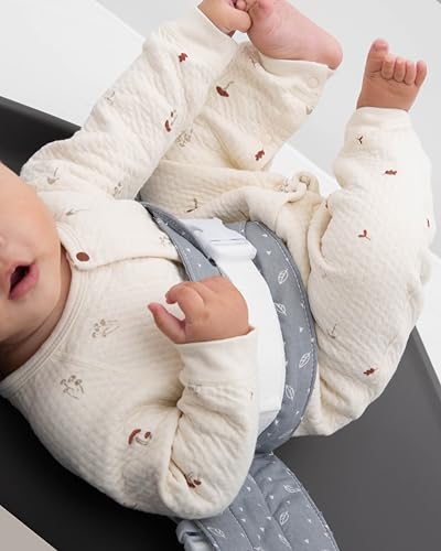 Changing Pad Strap & Changing Table Strap, Baby Safety Belt, Gray | Soft, Adjustable, Safety Secure Anti-Escape for Infants 0-24M. Easy-Clean, Comfortable & Portable - color: Grey