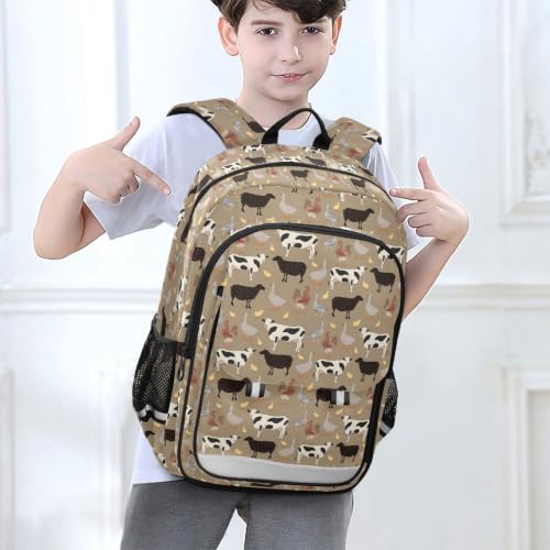 Kids Backpack Elementary Middle School Bags for Boys Girls | Travel, Daypack, Lightweight, Waterproof, with Reflective Strip - color: Multi 22