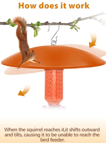 19.25-Inch Extra Large Squirrel Baffle,Hummingbird Feeder Shade Dome Cover, Bird Feeder Rain Guard, Hanging Squirrel Proof for Shepherd's Hook Outdoors (Terracotta) 2 Pack - color: Terracotta, size: 19''/2P