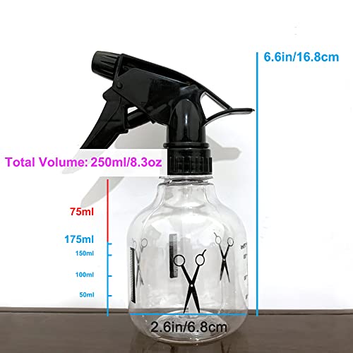 Avenoir Adjustable Mister Spray Bottle 250ml | Adjustable Nozzle for Fine or Strong Mist. Great for Hair, Plants, and Home Cleaning. Durable, Leak-Proof, Easy to Use - color: 250ml Bottle