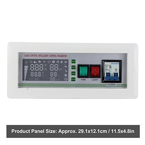 XM‑18SD Egg Incubator Controller, 5-Mode Temperature Humidity Thermostat | Large LCD Screen l 32-210°F/0-99℃ Range l 0-99% RH l for Chicken, Goose & Duck Eggs l 110V Plug