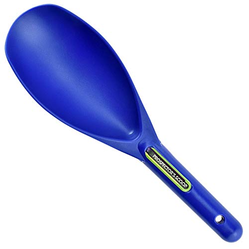 SE Blue Prospector's Scoop - 12.5" Heavy-Duty Plastic Tool for Metal Detecting, Gold Panning, Treasure Hunting, and Gardening - color: Blue