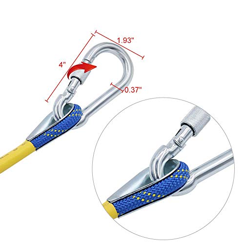 X XBEN Outdoor Climbing Rope 10M(32ft) 20M(64ft) 30M(96ft) 50M(160ft) 70M(230ft) 152M(500FT) 352M(1000FT) Static Rock Climbing Rope for Escape Rope Ice Climbing Equipment Fire Rescue Parachute - color: Blue, size: 1/3 Inch x 32 Feet
