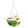 Wontee Bird Nest Bed Parrot Hanging Swing Hammock Bird Cage House for Budgies Parakeets Cockatiels Lovebirds Conures (Green) - color: Green