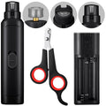Lasnten 2 Pcs Bird Nail Grinder with Clipper Bird Nail Trimmer File Pet Grooming Tool for Parrot Budgerigars Parakeets Myna Conure Finches Lovebirds(Black) - color: Black