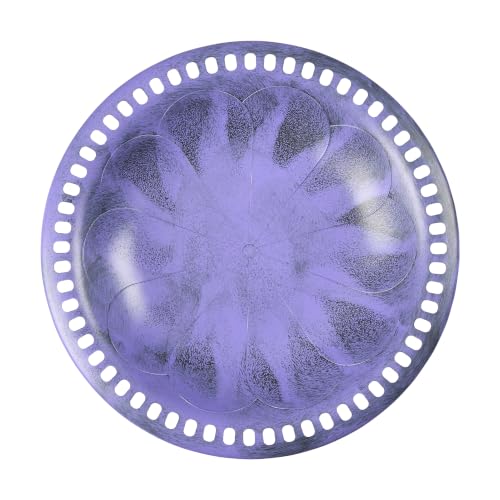 Backyard Expressions Outdoor Garden Bird Bath - Lilac Purple - Weather Resistant Polyresin - 27 Inch - color: Lilac Purple