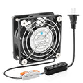 70mm EC Brushless Fan,Dual Ball Bearing,70x70x25mm AC 110V 120V 220V 240V Axial Cooling Fan with AC Powered ON/Off Switch for DIY Cooling, Box, Cabinet, Exhaust Chassis - size: 70mmx25mm Axial