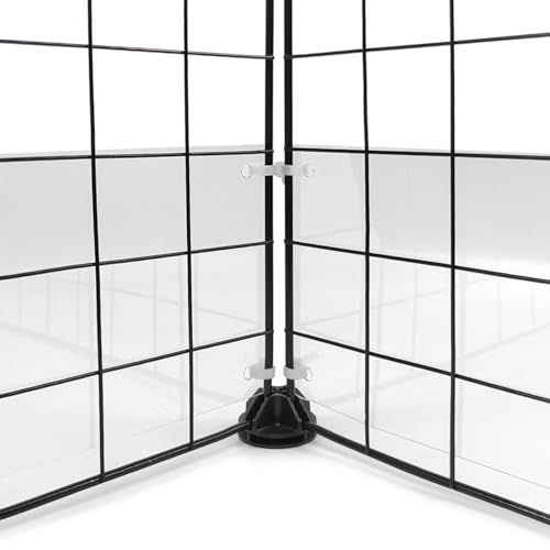 12 Pcs Cage Guard 11.8"x4.7" with Zip Ties Scatter Guard Clear | Cage Liner Flexible Side Lining for Rabbit Guinea Pig C&C Metal Wire Playpen - size: 11.8" x 4.7" (12 PCS)