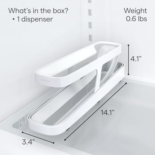 YouCopia RollDown™ Egg Dispenser, Space-Saving Rolling Eggs Dispenser and Organizer for Refrigerator Storage - size: Egg Dispenser, Space-Saving