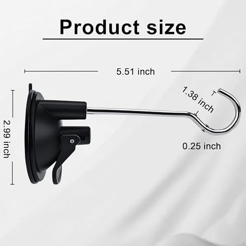 4pcs Window Suction Hooks for Bird Feeders - Compatible with Hummingbird Feeders and Plant Hooks, Featuring Extra-Strong Drip-Glue Suction Cups