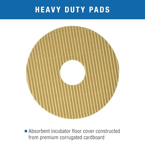 Brinsea Cardboard Hatching Mat for Mini Egg Incubators, Pack of 6 | Authentic Brinsea Mini II Incubators liner; textured, disposable floor covering helps chicks grip safely during hatching - size: Mini, 7 Eggs