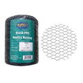 PVC Hexagonal Poultry Netting Chicken Wire 12" x150' x 1" Mesh 20GA Black - size: 12"x150'-1" 20GA