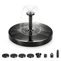 Solar Bird Bath Fountains, 2026 Upgrade 1.4W Solar Fountain Pump with 6 Nozzles, Free Standing Floating Solar Powered Water Fountain Pump for Bird Bath, Garden, Pond, Water Feature Outdoor (1, 5.1in) - size: 5.1in