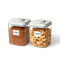 Airtight Food Storage Containers Set with One-Touch Lid, 2-Pack (2.8 QT / 2.65 L) Stackable PET, Best for Cereal, Flour, Rice & Baking Organizers. - color: 2.8QT*2