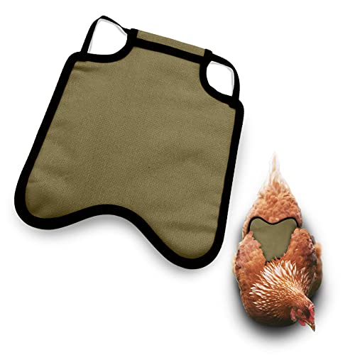 Hen Apron/Saddle, Single Strap, Small, Khaki - color: Khaki, size: Small