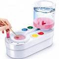 2026 Upgraded Paint Brush Cleaner Tool, Painting Station with Brush Washer for Kids, Acrylic Watercolor Paint Water Dispenser, Art Supplies Paintbrush Rinser for Artists (Pink) - style: White Pink