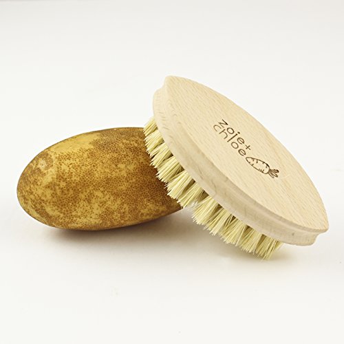 Zoie + Chloe 100% Natural Plant-Fiber Soft Bristles Vegetable Brush - size: Small 4.3 INCH
