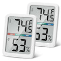 Digital Thermometer Hygrometer, Large LCD Screen Room Thermometer Temperature, Wall Thermometer Humidity Indoor with High Accuracy, Suitable for Greenhouse, Home and Office Measuring Devices
