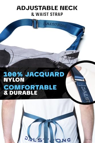 Dalstrong Chef's Apron - Batman™ Edition - Premium 100% Breathable Cotton - 2x Deep Chest Pockets - Neck & Waist Strap - color: Black