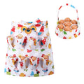 Egg Collecting Apron and Basket, 8 Pouches Chicken Egg Apron for Kids, 7 Pouches Egg Basket for Gathering Fresh Eggs - color: White
