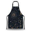 Cook Apron for Women Magic Astrology with Constellations Fun Aprons for Men for Kitchen Cooking Restaurant BBQ Painting Crafting 27” (W) x 31” (H), Waterproof Apron - color: Astrology