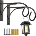 Wall Mount Plant Hanging Bracket, 11 Inches Hanging Plant Hook, Heavy Duty Rustic Decorative Metal Plant Hanger for Hanging Plant Flower Lantern Bird Feeder Wind Chimes (Set of 2)