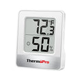 TempPro TP49 Digital Hygrometer Indoor Thermometer | Humidity Meter Room Thermometer with Temperature and Humidity Monitor Mini Hygrometer (Previously ThermoPro) - color: White Indoor Thermometer
