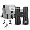 Ultimate Outdoors 12x50 HD Binoculars for Adults – Powerful Waterproof Binoculars with Phone Adapter & Tripod Mount | BaK-4 Prism for Bird Watching, Hunting, Stargazing, Travel & Cruise | Waterproof, Phone Adapter & Tripod Mount, BaK-4 Prism, Bird Watchin