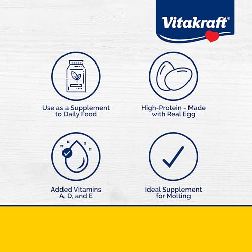 Vitakraft VitaSmart Egg Food for Birds - Daily Supplement for Parrots,Parakeets,Cockatiels,and Canaries - Bird Calcium Supplement 1.1 Pound,(Pack of 2) - size: 1.1 Pound (Pack of 2)