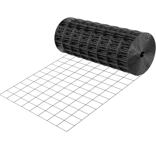VEVOR Hardware Cloth 24 in x 25 ft, 2 x 3 in Mesh 16 Gauge Galvanized Wire Mesh Roll, Weather-Resistant Vinyl Coated Chicken Wire Fencing, Heavy Duty Welded Garden Plant Fencing for Rabbit Cage Snake - size: 24in*25ft 2in*3in