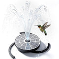 AISITIN 3.7W Solar Bird Bath Fountains with Upgraded 6.3" Glass Panel | Solar Water Fountain Pump with Integrated Bracket & Storage Design for Garden, Pond, Aquarium and Outdoor Use