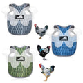 Chicken Saddles for hens with Wing | Chicken Apron Back Protector for Hens With Adjustable Strap, Chicken Hen Mating Saddle (Blue, Gray, Green) - color: Blue, Gray, Green