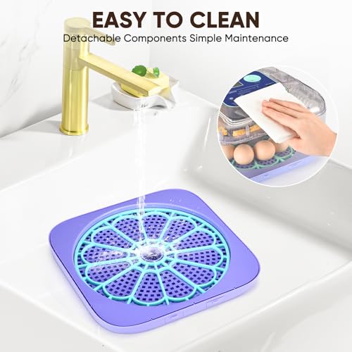 Incubators for Hatching Eggs with Digital Display, Chicken Incubator with Temp & Humidity Control, Auto Egg Turner, Auto Water Top-up, Egg Candler, Poultry Hatcher for Chicken Duck Goose Quail Eggs
