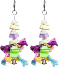 Prevue Hendryx 60062510: Tropical Teasers Cookies and Knots Bird Toy (Pack of 2) - size: 3 1/2"L x 1 1/2" W x 7 1/2" H (Pack of 2)