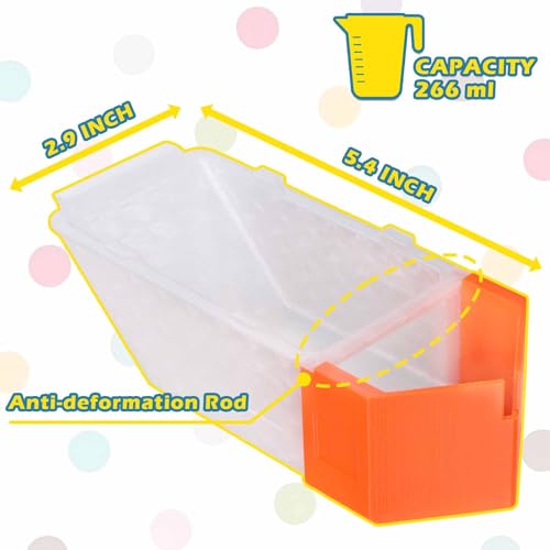 XXL Seed Hopper Extender for Bird Buddy Feeder (Transparent White + Orange)