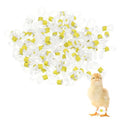 M METERXITY 100-Pack Adjustable Chick Leg Bands, 0.79" x 0.2" Silicone Chicken Leg Brace for Chicks/Ducks/Birds [Yellow] Poultry Leg Bands - color: Yellow