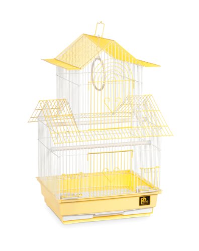Prevue Hendryx SP1720-1 Shanghai Parakeet Cage, Yellow and White - color: Yellow