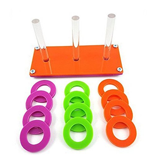 Hypeety Bird Parrot Brice Educational Training Building Block Toy Parrot Intelligence Toy Chew Toy for Macaw Budgies Parakeet Cockatoo African Greys - color: Collective Toy