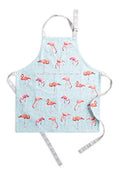 Maison d' Hermine Aprons for women with Pocket 100% Cotton (27.50"x31.50") | Adjustable Neck Strap & long ties Apron Men Chef Wedding Cooking Gardening Server Maid - color: 040 - Flamingo Love